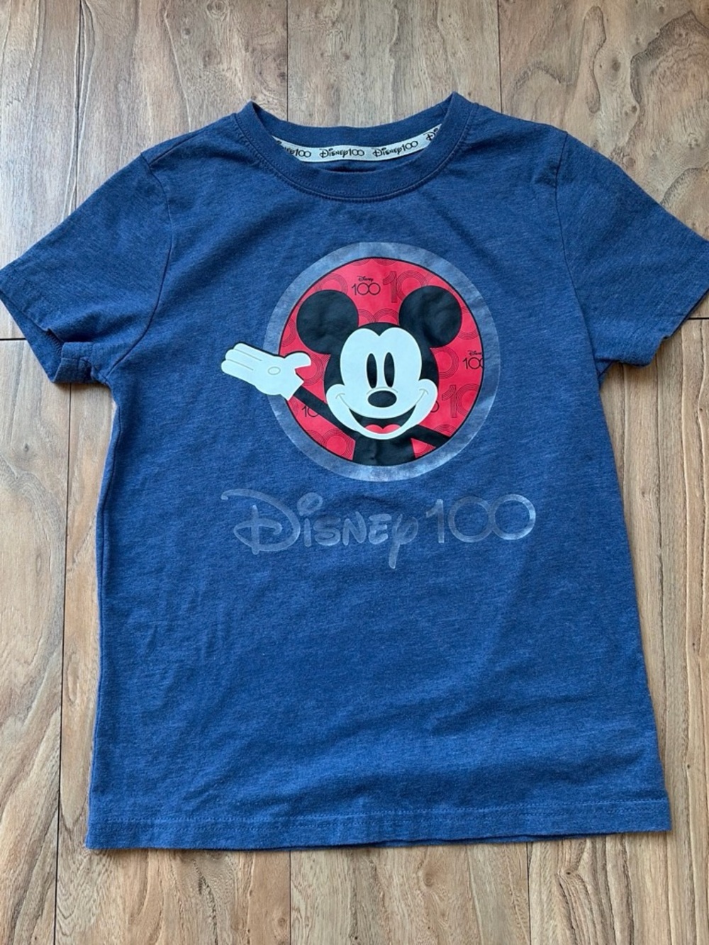 Disney Blue Kids T-Shirt with Mickey Mouse Graphic